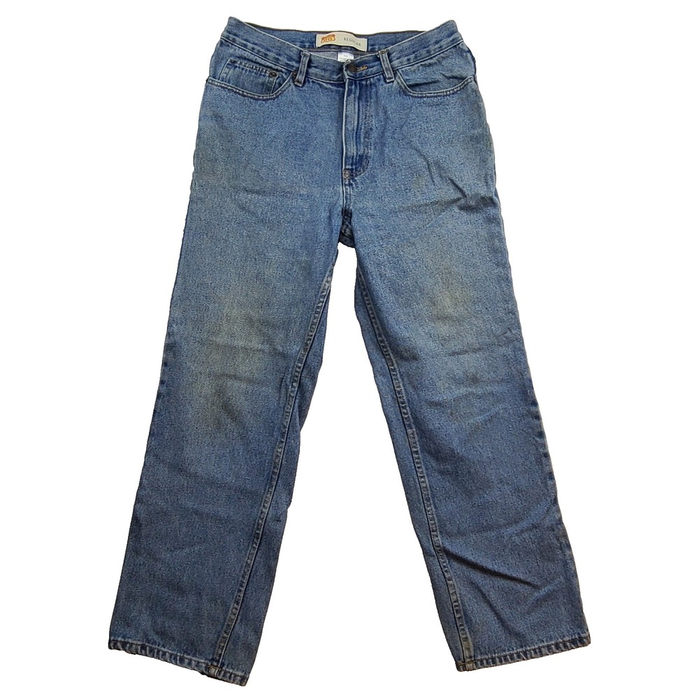 Vintage Route 66 Men’s Jeans 32x30 Regular Fit Blue Wash Straight Leg Distressed